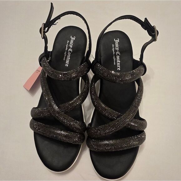BRAND NEW JUICY COUTUR CRISS CROSS STRAPPY SANDALS - Picture 4 of 16
